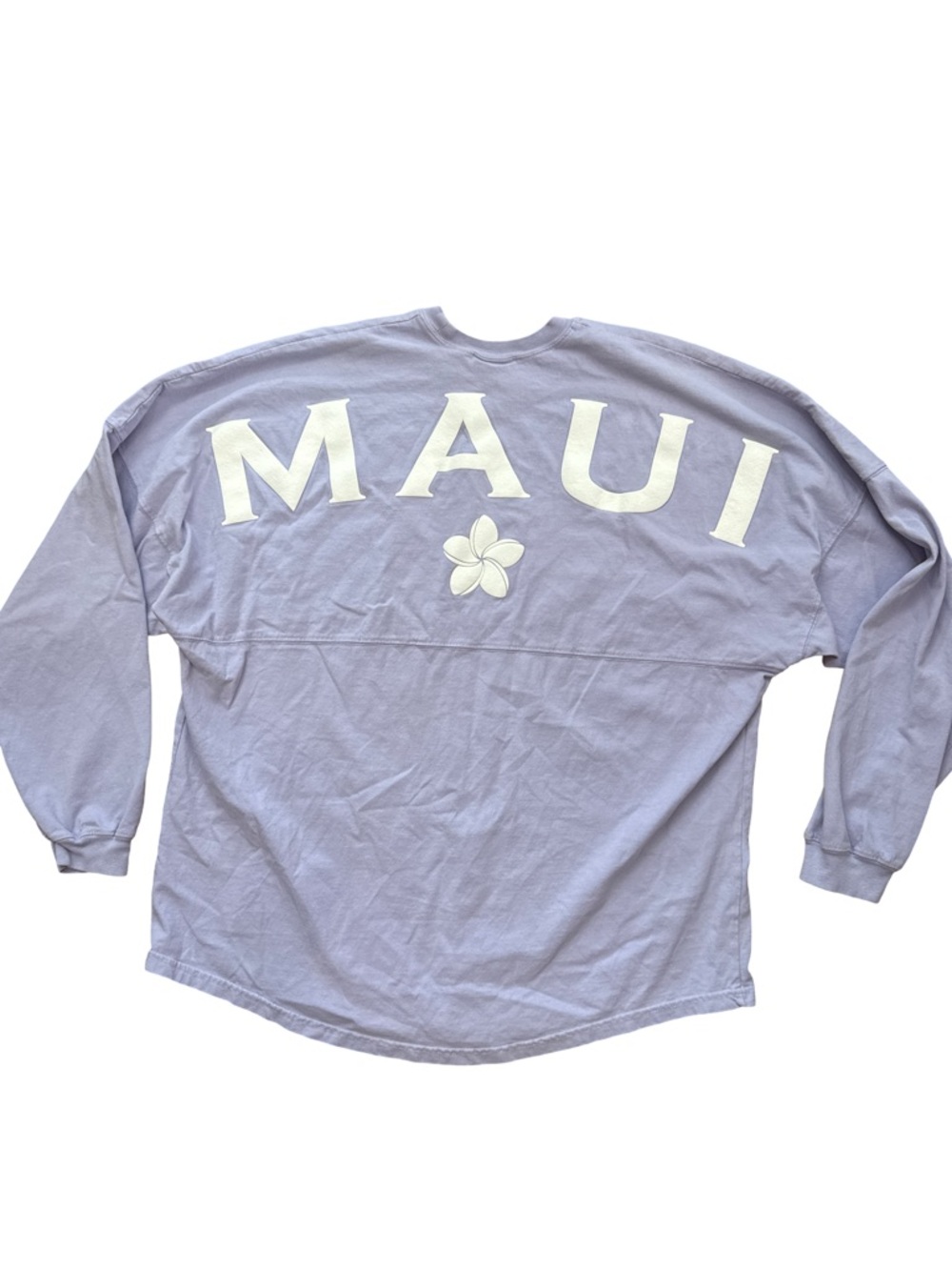 Spirit Jersey Maui Hawaii Long Sleeve Shirt Oversize Lavender Women’s Size XXL